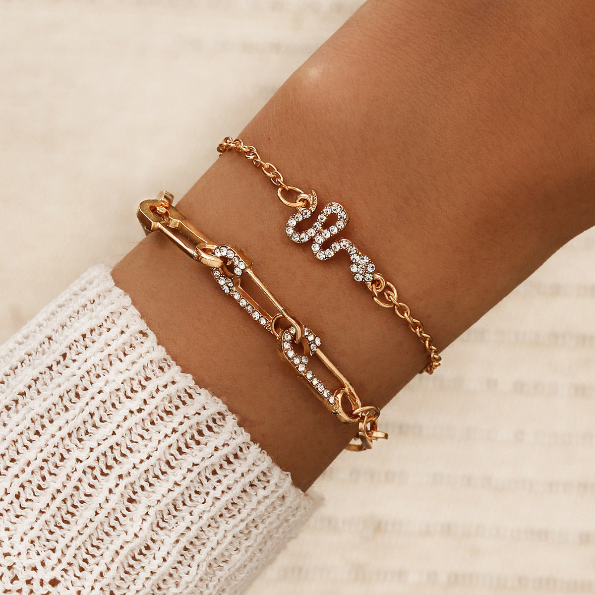 Serpentine Two-Piece Bracelet Set