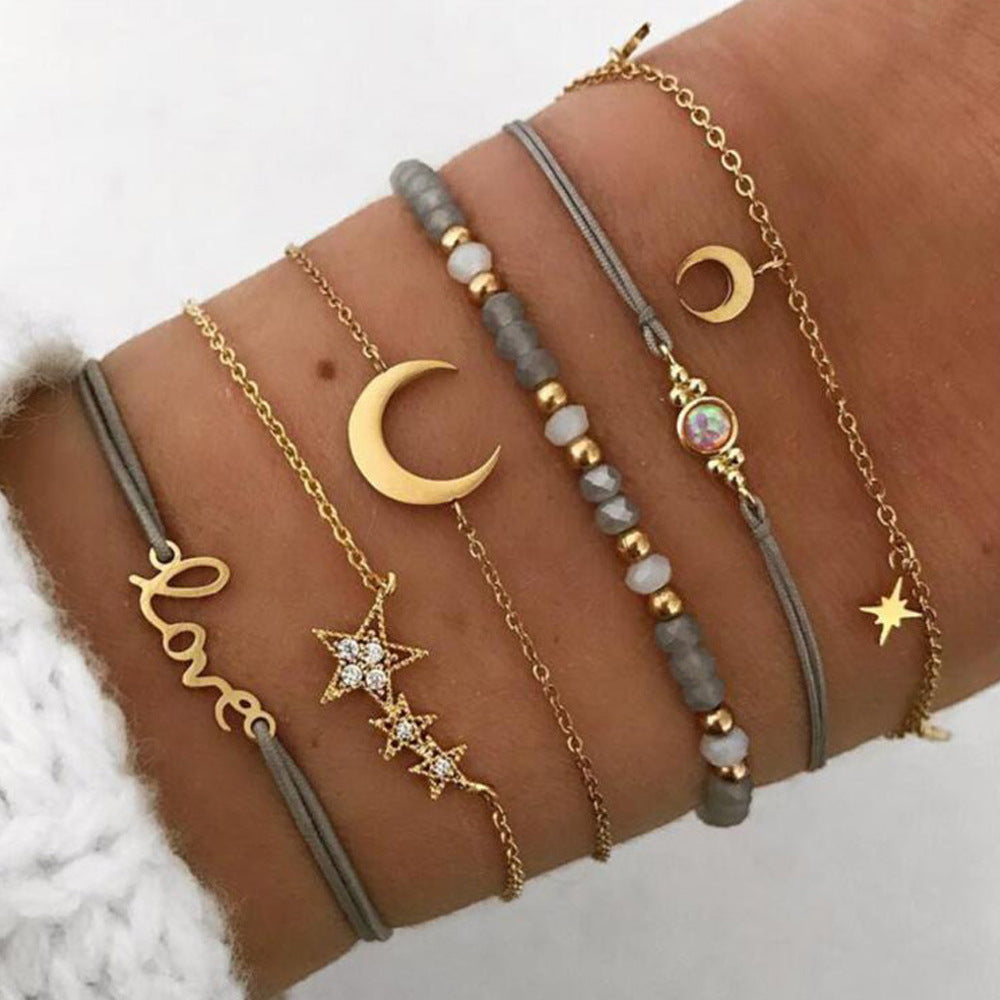 Starry Nigh Six-Piece Bracelet Set